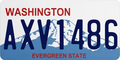 WA license plate AXV1486