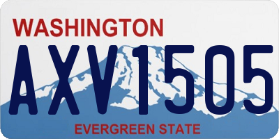 WA license plate AXV1505