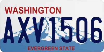 WA license plate AXV1506