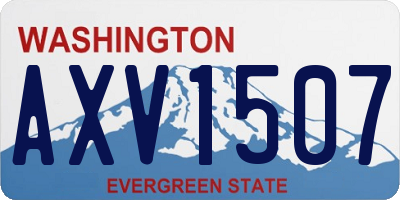 WA license plate AXV1507
