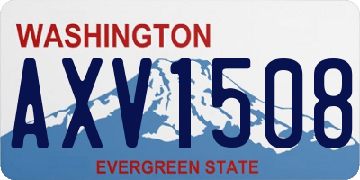 WA license plate AXV1508