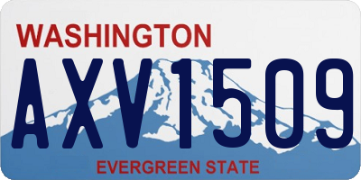 WA license plate AXV1509