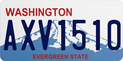 WA license plate AXV1510