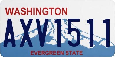 WA license plate AXV1511