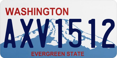 WA license plate AXV1512