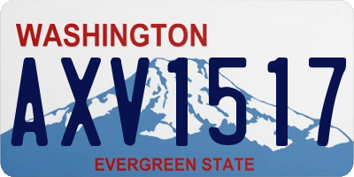 WA license plate AXV1517