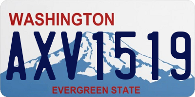 WA license plate AXV1519