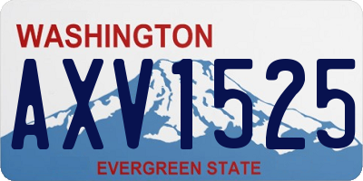 WA license plate AXV1525
