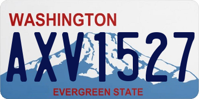 WA license plate AXV1527