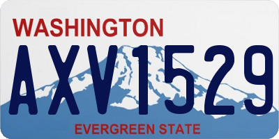 WA license plate AXV1529
