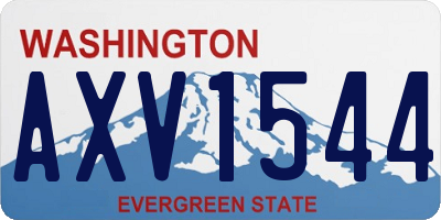 WA license plate AXV1544