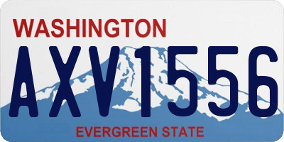 WA license plate AXV1556