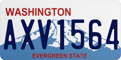 WA license plate AXV1564