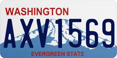 WA license plate AXV1569
