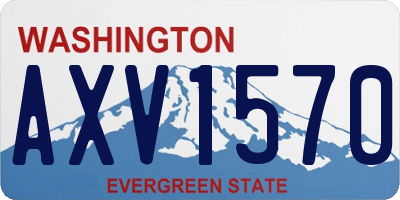 WA license plate AXV1570