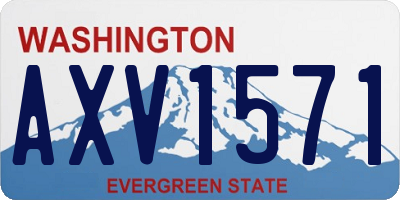 WA license plate AXV1571