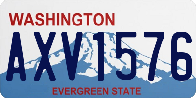 WA license plate AXV1576