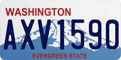 WA license plate AXV1590