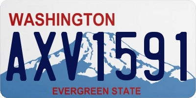 WA license plate AXV1591