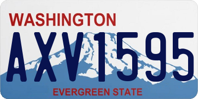 WA license plate AXV1595