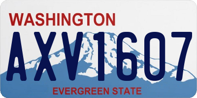 WA license plate AXV1607