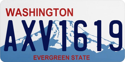 WA license plate AXV1619