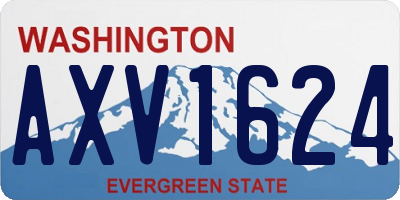 WA license plate AXV1624
