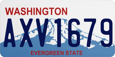 WA license plate AXV1679