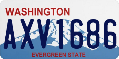 WA license plate AXV1686