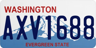 WA license plate AXV1688