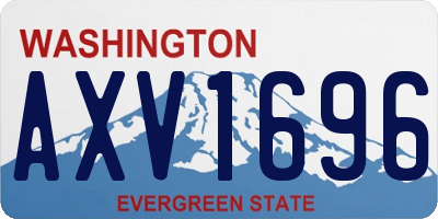 WA license plate AXV1696