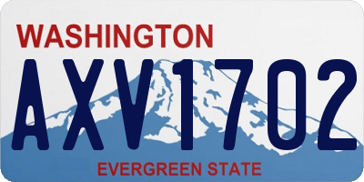 WA license plate AXV1702