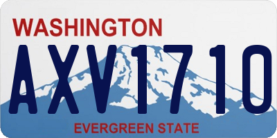 WA license plate AXV1710