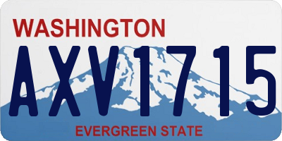 WA license plate AXV1715