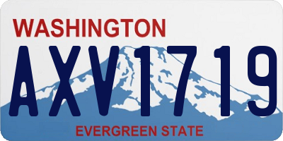WA license plate AXV1719