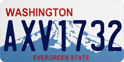 WA license plate AXV1732