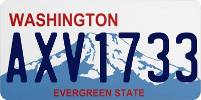 WA license plate AXV1733