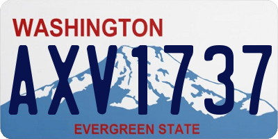 WA license plate AXV1737