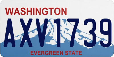 WA license plate AXV1739