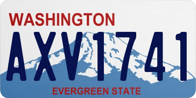 WA license plate AXV1741