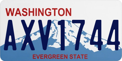 WA license plate AXV1744