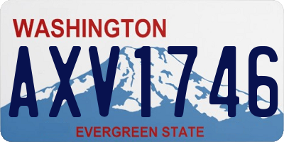 WA license plate AXV1746