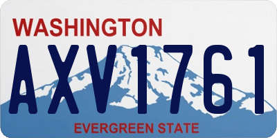 WA license plate AXV1761