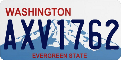 WA license plate AXV1762
