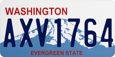 WA license plate AXV1764