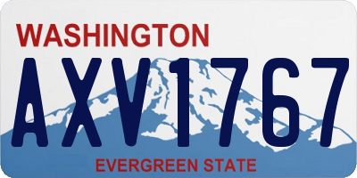WA license plate AXV1767