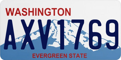 WA license plate AXV1769