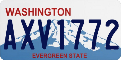 WA license plate AXV1772