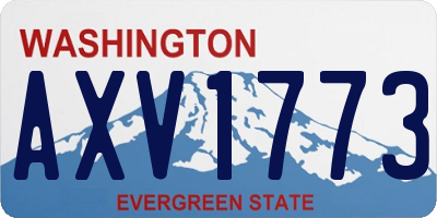 WA license plate AXV1773