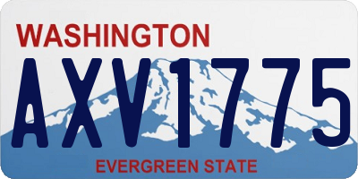 WA license plate AXV1775
